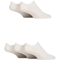 Mens and Women's 5 Pair Reebok Foundation Cotton Trainer Socks White 4.5-6 UK