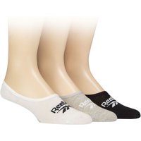 3 Pair Essentials Cotton Ped Socks White Grey 2.5 3.5 UK
