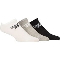 3 Pair Core Cotton Trainer Socks White Grey 4.5 6 UK