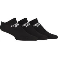 Mens and Women's 3 Pair Reebok Core Cotton Trainer Socks Black 6.5-8 UK