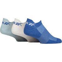 3 Pair Essentials Cotton Trainer Socks Blue White Light Blue 4.5 6 UK