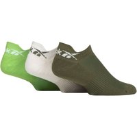 3 Pair Essentials Cotton Trainer Socks Green Lime 6.5 8 UK