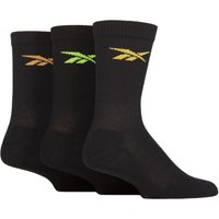 3 Pair Essentials Cotton Crew Socks Arch Support 2.5 3.5 UK