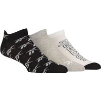3 Pair Essentials Cotton Trainer Socks Arch Support Grey White 8.5 10 UK