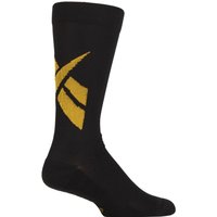 1 Pair Technical Recycled Crew Technical Fitness Socks Arch Support Orange 8.5 10 UK