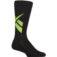 1 Pair Technical Recycled Crew Technical Fitness Socks Arch Support Green 4.5 6 UK
