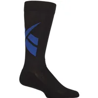 Mens and Women's 1 Pair Reebok Technical Recycled Crew Technical Fitness Socks with Arch Support Black / Blue 8.5-10 UK