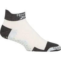 Mens and Women's 1 Pair Reebok Technical Cotton Ankle Technical Yoga Socks White / Black 4.5-6 UK