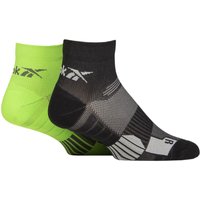 2 Pair Technical Recycled Ankle Technical Cycling Socks Green 8.5 10 UK