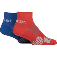 2 Pair Technical Recycled Ankle Technical Cycling Socks Red 4.5 6 UK
