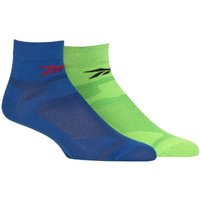 2 Pair Technical Recycled Ankle Technical Light Running Socks Green 8.5 10 UK