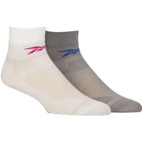 2 Pair Technical Recycled Ankle Technical Light Running Socks Grey 4.5 6 UK