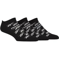 Mens and Women's 3 Pair Reebok Essentials Cotton Trainer Socks Black 8.5-10 UK