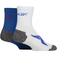 2 Pair Technical Recycled Ankle Technical Running Socks Light Blue Blue 2.5 3.5 UK