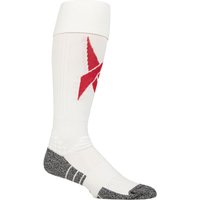 Mens and Womens 1 Pair Reebok Technical Recycled Long Technical Football Socks White 2.5-3.5 UK