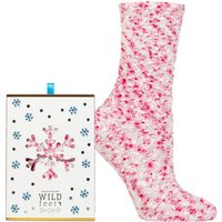 1 Pair SOCKSHOP Wildfeet Christmas Gift Boxed Popcorn Bed Socks 4 8