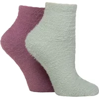 2 Pair Wildfeet Fluffy Feather Socks Sage 4 8