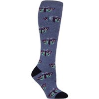 1 Pair SOCKSHOP 1.6 TOG Lite RHS Royal Horticultural Society Thermal Wellington Boot Socks Butterflies Denim 4 8