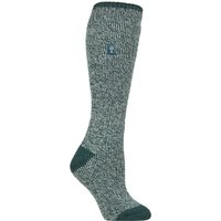 1 Pair SOCKSHOP 2.3 TOG Original RHS Royal Horticultural Society Thermal Wellington Boot Socks Teal Twist 4 8