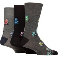 3 Pair Gentle Grip RHS Royal Horticultural Society Patterned Bamboo Socks Floral 6 11