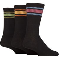3 Pair SOCKSHOP Cotton Rich Sports Socks Blue Plum 7 11