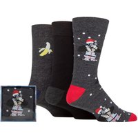 3 Pair SOCKSHOP Wildfeet Winter Wonderland Christmas Cube Gift Boxed Socks Gorilla 7 11