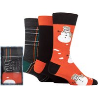 3 Pair SOCKSHOP Wildfeet Winter Wonderland Christmas Gift Boxed Socks Snowman 7 11