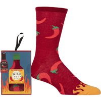 1 Pair SOCKSHOP Man Cave Gift Boxed Socks Hot Sauce 7 11