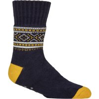 1 Pair SOCKSHOP Patterned Slipper Socks Yellow 7 11