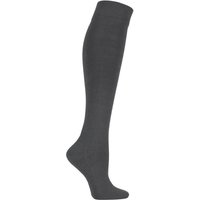 1 Pair Plain Bamboo Knee High Socks Comfort Cuff Smooth Toe Seams 9 12
