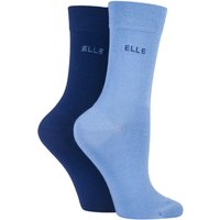 2 Pair Sky Plain Bamboo Fibre Socks 4 8