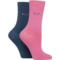 2 Pair Plain Bamboo Fibre Socks Seafarer 4 8