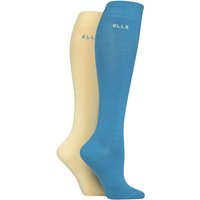 2 Pair Plain Bamboo Knee Highs Storm 4 8