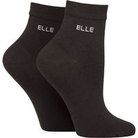 2 Pair Bamboo Anklet Socks Cocoa 4 8