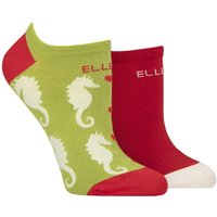 2 Pair Plain Patterned Striped Bamboo No Show Socks Coastal Joy Patterned 4 8