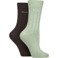 2 Pair Ribbed Bamboo Boot Socks Forager 4 8