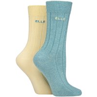 2 Pair Ribbed Bamboo Boot Socks Storm 4 8