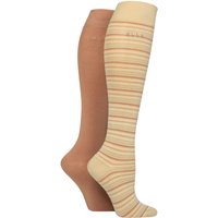 Elle Bamboo 2 Pair Knee High Socks