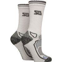 2 Pair BlueGuard Aerobic Socks Charcoal 4 8
