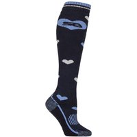 1 Pair Storm Bloc Patterdale Plain Patterned Argyle Cotton Long Leg Equestrian Socks Hearts Navy Blue 4 8