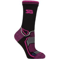 1 Pair BlueGuard Oakvale Cotton Aerobic Hiking Socks Cerise 4 8