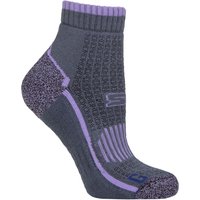 1 Pair BlueGuard Skelton Cotton Ankle High Hiking Socks Lilac 4 8