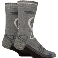 2 Pair BlueGuard Wool Blend Socks Charcoal 9 12