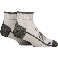 2 Pair BlueGuard Ankle High Walking Socks Charcoal 9 12