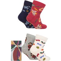 4 Pair Noel Christmas Organic Cotton Gift Boxed Socks 0 12 Months
