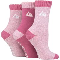 3 Pair Poly Blend Cushioned Boot Socks Cream 4 8