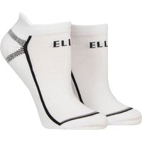 2 Pair Sports Cotton Cushioned Trainer Socks Plain 4 8