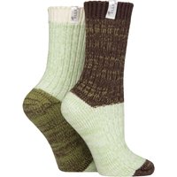 2 Pair Chunky Ribbed Boot Socks Forager 4 8