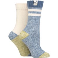 2 Pair Soft Ribbed Boot Socks Autumn Apple 4 8