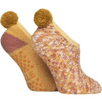 2 Pair Cosy Mary Jane Socks Pumpkin Spice 4 8